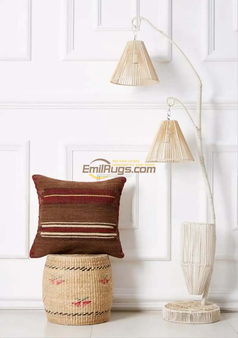 

Kilim Cushion Cover Home Decor Handmade Modern Art Hand Woven Wool Varies Couch Throw Interior Decoration