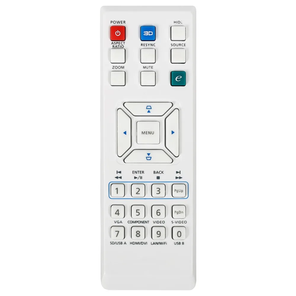 Black for Acer P1285 TeKswamp Video Projector Remote Control