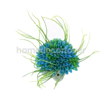 

Artificial Plastic Seaweed Grass Fish Tank Aquarium Ornament Decor Blue