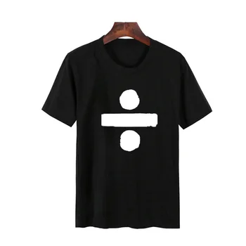 

ONSEME Mathematical symbol division Graphic print female t shirt women Summer Cotton O Neck Camisetas Mujer girls tshirt Q-266