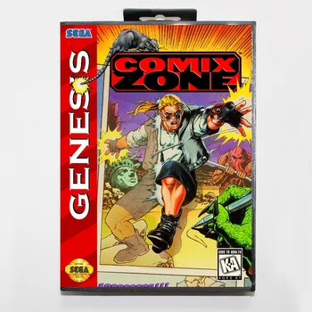 

16 bit Sega MD game Cartridge with Retail box - Comix Zone game card for Megadrive Genesis system