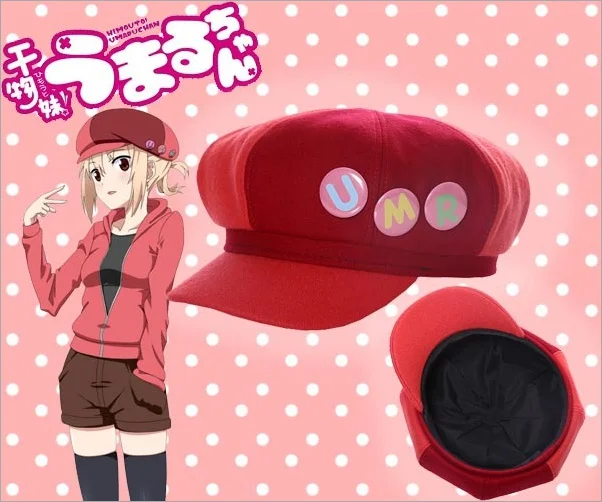 Красный Новый Himouto! Umaru Chan Косплей Кепка Doma модная восьмиугольная шляпа для