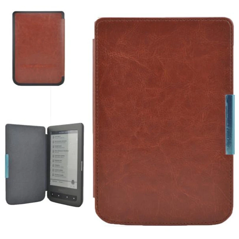Кожаный чехол для планшета ZGPAX подставка Pocketbook 614 624 626 640 6 дюймов eReader Folio Flip Crazy Horse