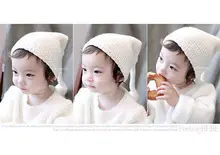 2016 Hot New Unisex Boy & Girl Baby Kids Sweet Hat Children Knitted Warm Hat Beanie Hat Cute Knitting Head Cap