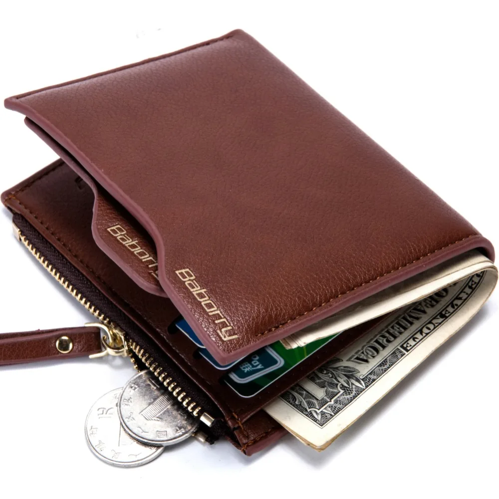 RFID Theft Protec Coin Bag zipper men wallets famous brand mens wallet male money purses Wallets ...