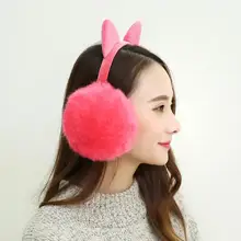 Женские наушники, зима-осень, теплые наушники из искусственного меха, милые кошачьи наушники, ушные вкладыши из кроличьего меха для девочек, женские плюшевые наушники для ушей