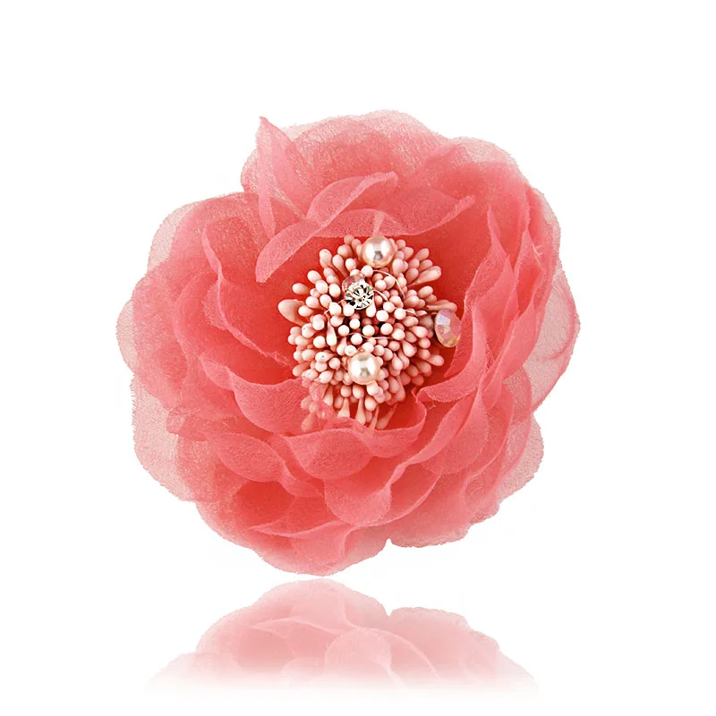 

Bohemia colorful pins Yarn flower brooches for Lady hight quality fabric pin for dress hair accessories for Festival decoration