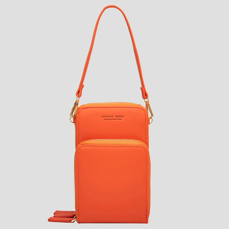 

1 Pcs Mini PU Leather Crossbody Bag Cellphone Shoulder Bag Wallet Purse with Removable Strap MUG88