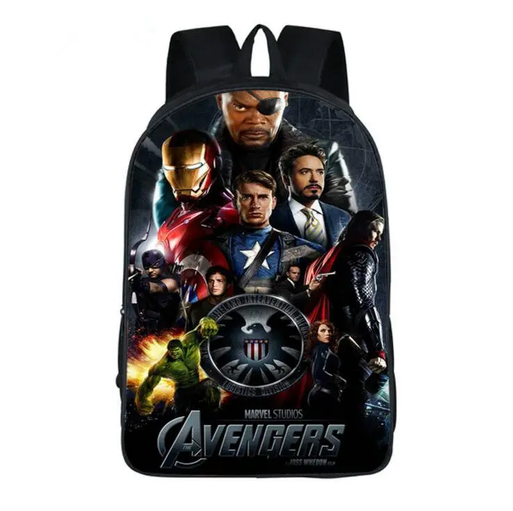 

Marvel Superhero Avengers Infinity war mochila Backpack School shoulders bag travelling laptop bagpack for teenager boys girls