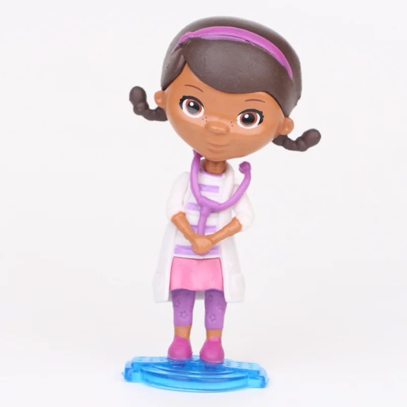 5 шт./компл. Doc McStuffins Toy Hospital Girl Lambie Lamb Stuffy Dragon Chilly Snowman Hallie Hippo Набор фигурок детские