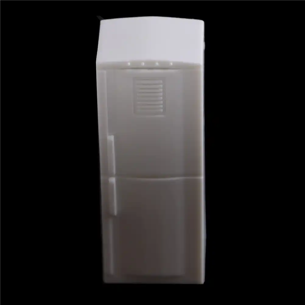 Mini Fridge Kids Pretend Play Toy White 1 12 Dollhouse Miniature 2