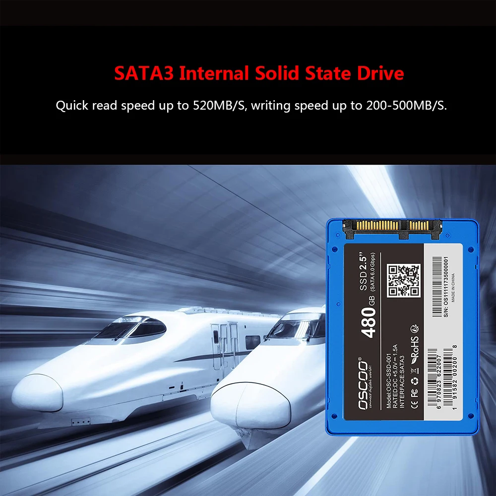 OSCOO SATA III 6 ГБ/сек. 2," /7 мм 240G 480G 120G Внутренний твердотельный накопитель SATA3 SSD для настольных ПК и ноутбуков