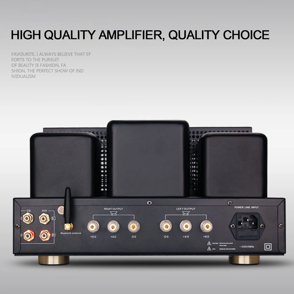 ROYANGES 6P6P home amplifier 6N9P 6P6P Valve Tube Amplifier Bluetooth Single-ended 2.0 Class A Stereo Power Amplifier