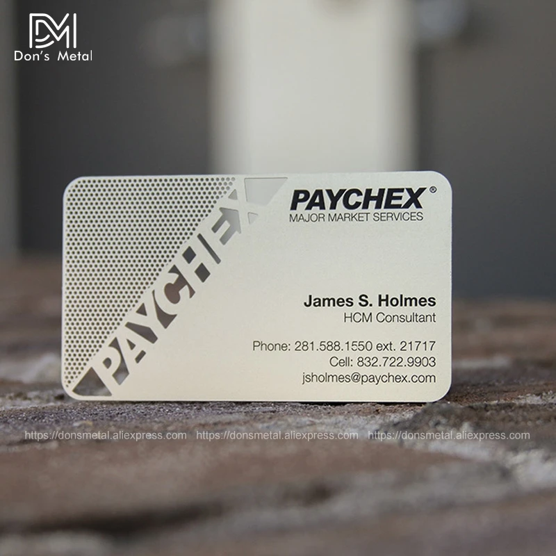 Personalizing concave convex cutout quality stainless steel business metal card Metal business card metal membership desig