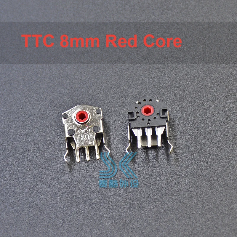 Original TTC Mouse Encoder Highly Accurate 8mm 9mm 10mm 11mm Green Red yellow Core 2pcs Solve the roller wheel problem