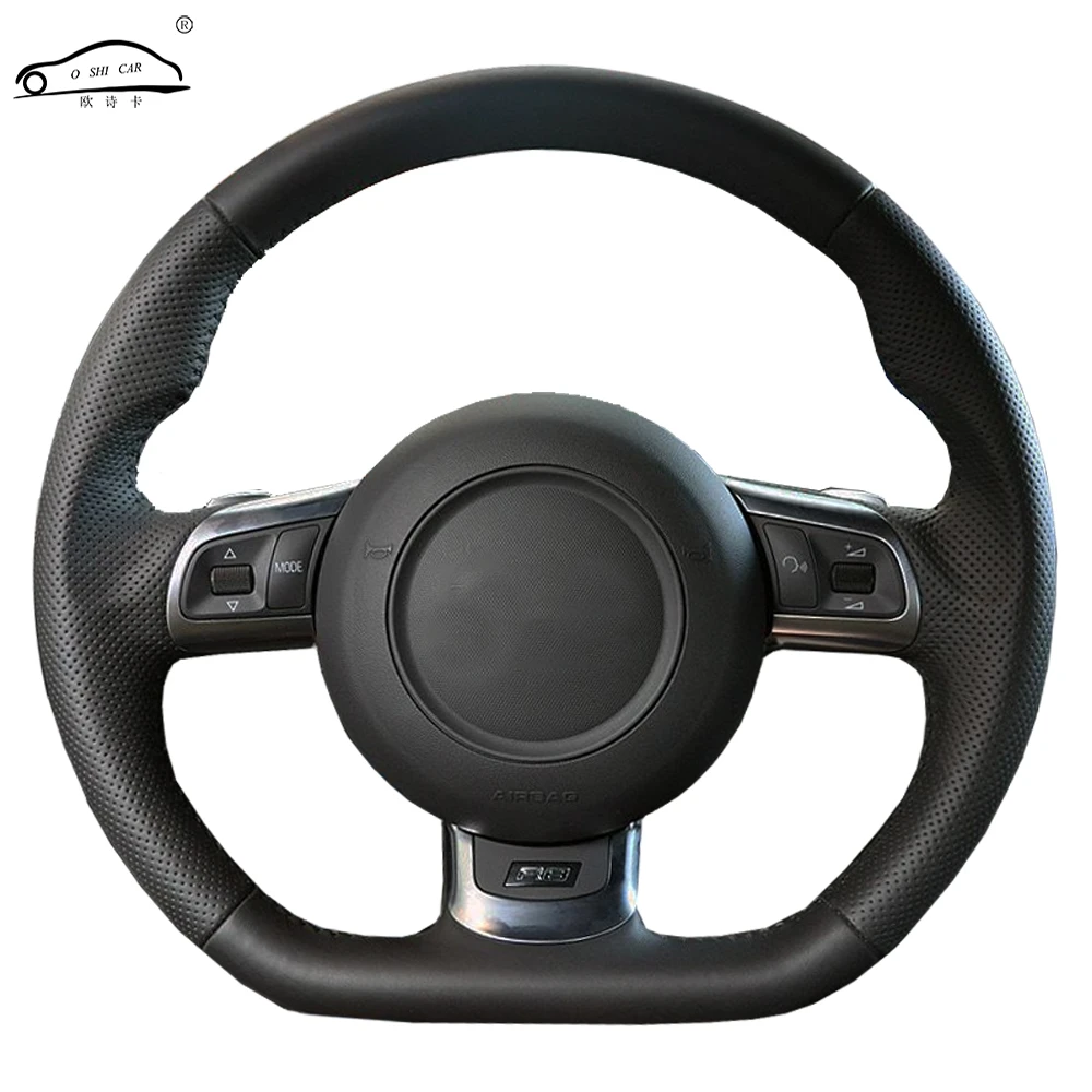 Genuine Leather car steering wheel Cover for Audi TT 2008 2013