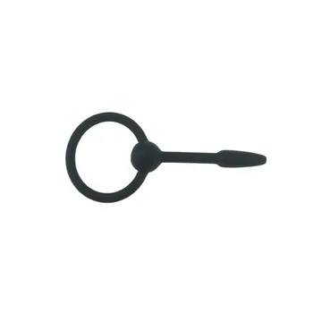 Black Plug Uretral Dilator Silicone Urethral Sound Rods Catheters & Sounds Sex Products Sounding Horse Eye Irritation Rod P25