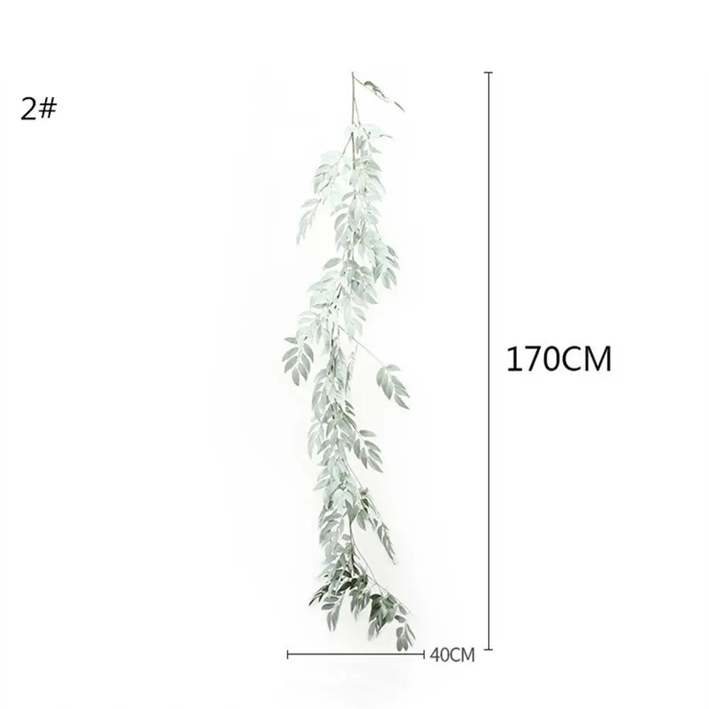 2 gray white Adeeing 1,7 м имитации на стену, из ротанга кулон для свадебного декора - Цвет: 2 gray white