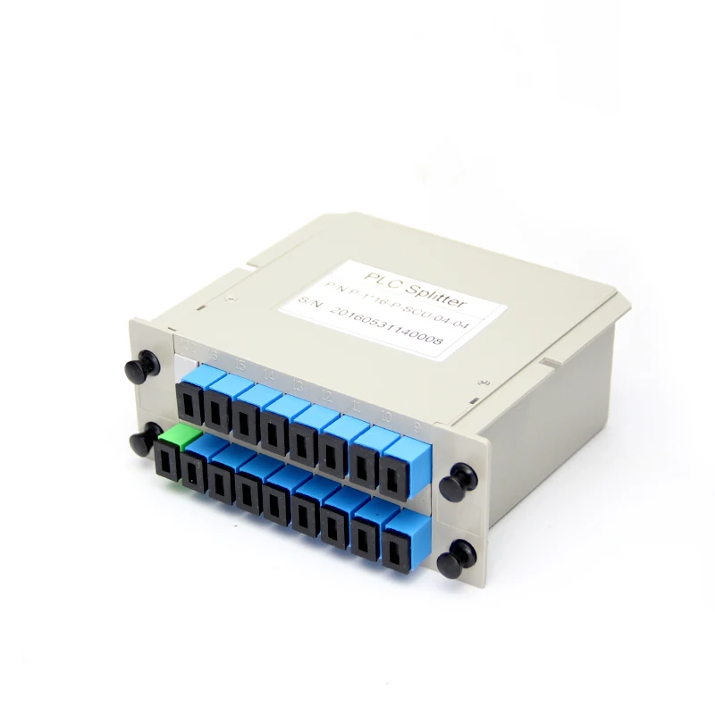 SCUPC PLC Splitter 1X16 волоконно-оптического окна FTTH PLC Splitter коробка с разъем SC оптический разветвитель