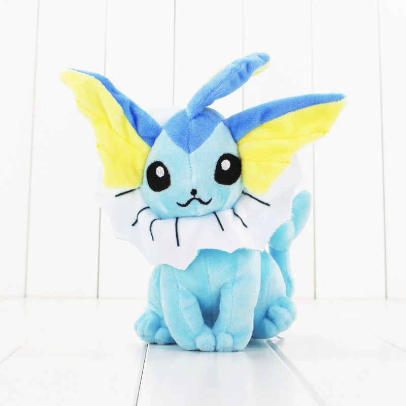 Eevee плюшевые игрушки Sylveon Glaceon Leafeon Umbreon Espeon Jolteon Vaporeon Flareon Мягкая кукла подарок для детей - Цвет: Vaporeon