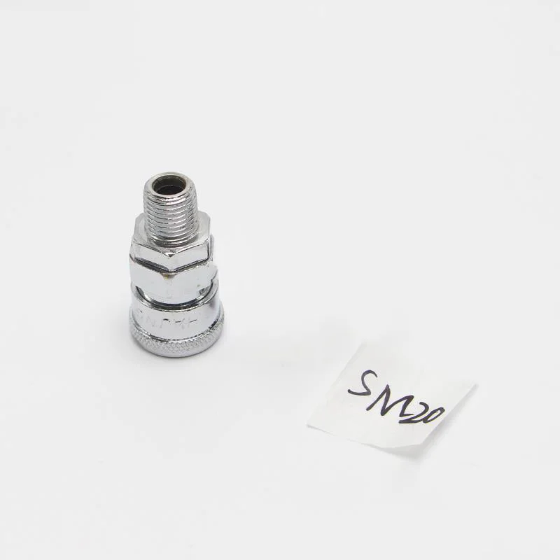 

C Type Pneumatic Fast Connector Nipple Male Adaptor SM20 RC1/4 Duct metal joint