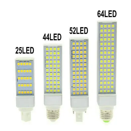 

G23 G24 E27 5W 7W 9W 11W 13W 15W 85V-265V LED Horizontal Plug lamp SMD5050 Bombillas LED PL Corn Bulb Spot light CE RoHS
