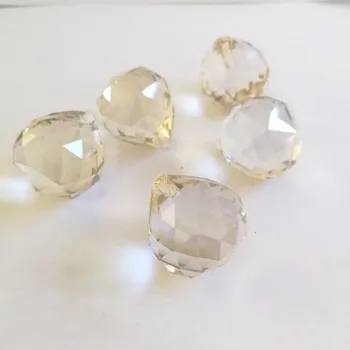 

50pcs 15mm Cognac High Quality Crystal Faceted Ball For Home Decoration