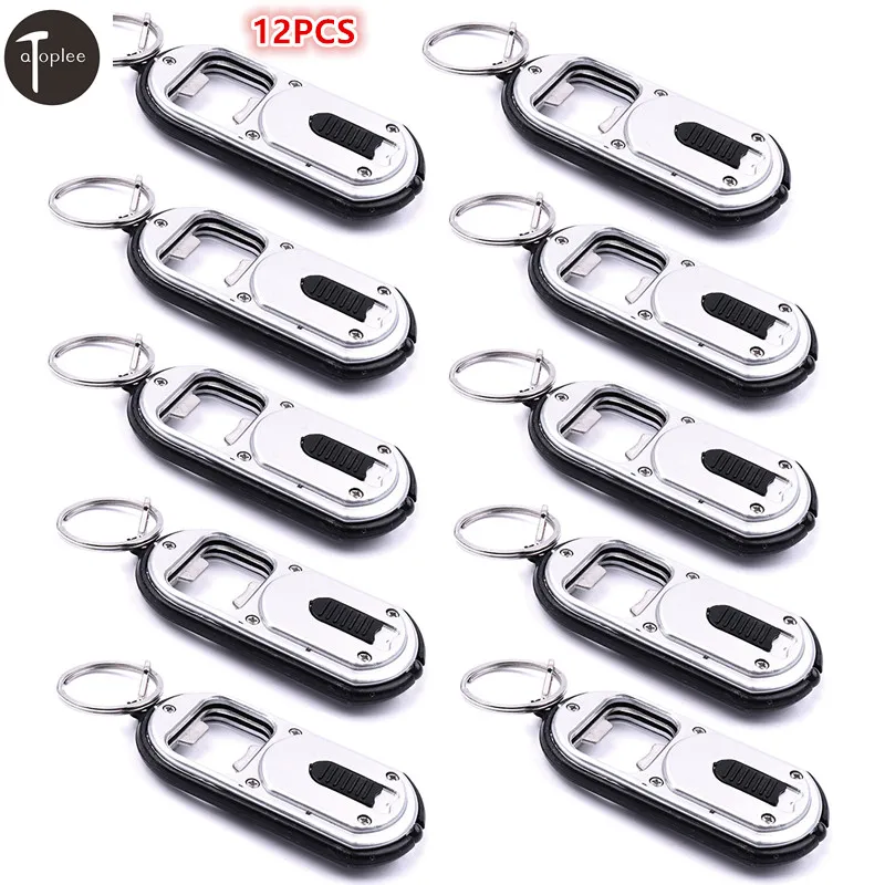 Atoplee 12pcs 3-in-1 Beer Bottle Opener With LED Light Bar Key Chain Keyring Keychain Camping Hiking Home Kitchen Tool Atoplee 12pcs 3-in-1 Beer Bottle Opener With LED Light Bar Key Chain Keyring Keychain Camping Hiking Home Kitchen Tool
