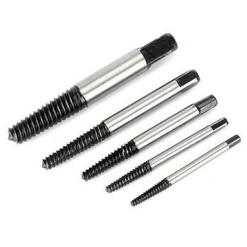 

5PCS Screw Extractor Drill Bits Guide Broken Damaged Bolt Remover Storage Box repair tools