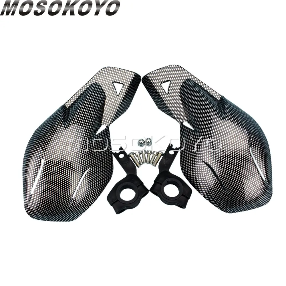 

Motorcycle 7/8" Handlebar Handguard Carbon Hand Guard Protector Pit Dirt Bike ATV MX For Honda Suzuki KTM Yamaha YZ 125 250