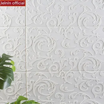 

3d geometric pattern soft wall stickers study room dining room bedroom kids room waterproof anti-collision foam wall stickers