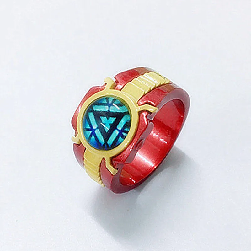 Железный человек Marvel Мстители 4 танос кольца Капитан Америка Gauntlet bague homme anillos mujer женские ювелирные изделия с кристаллами - Цвет основного камня: Gray