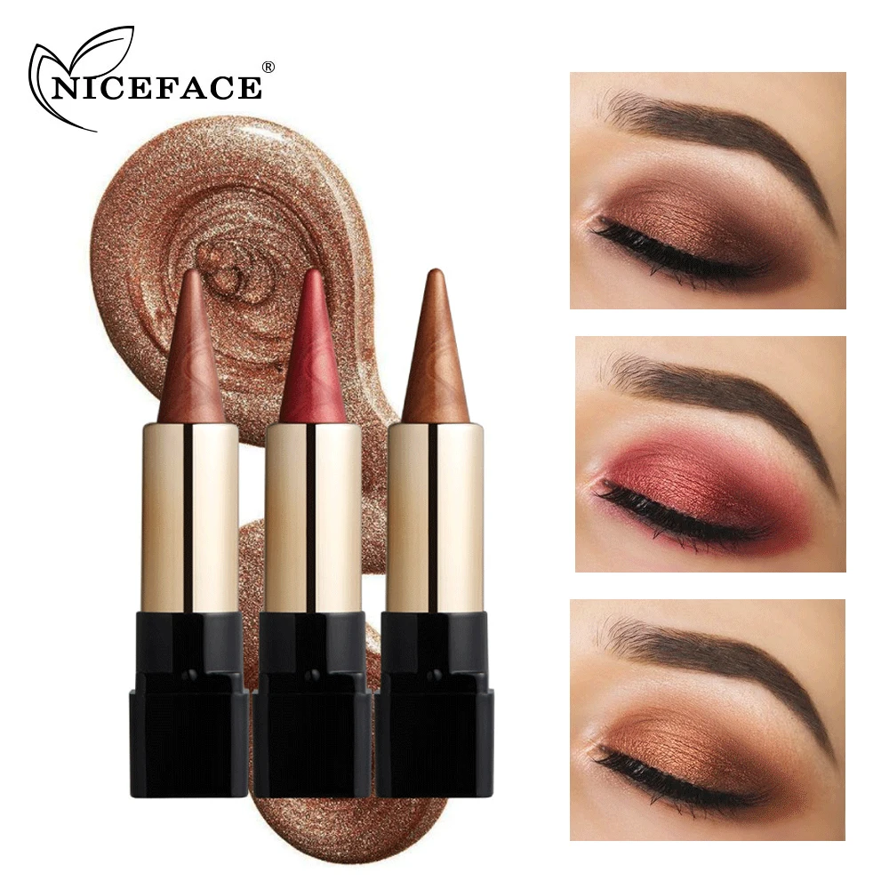 NICEFACE 20 цветов металлическая палочка для теней кремовый карандаш водостойкая
