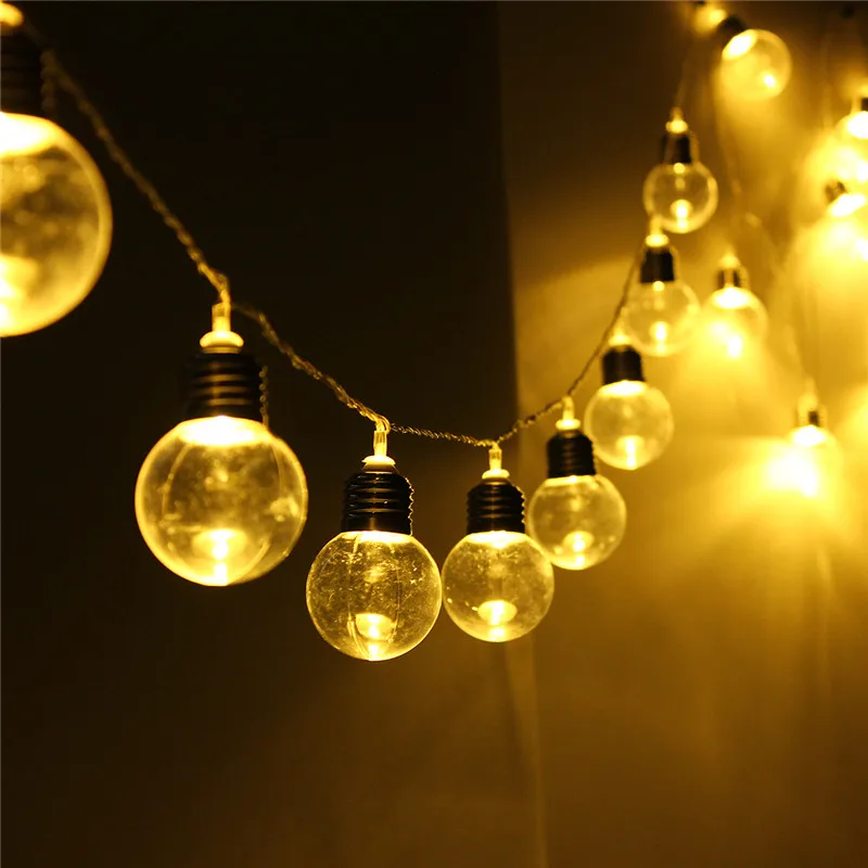 outdoor big bulb string lights
