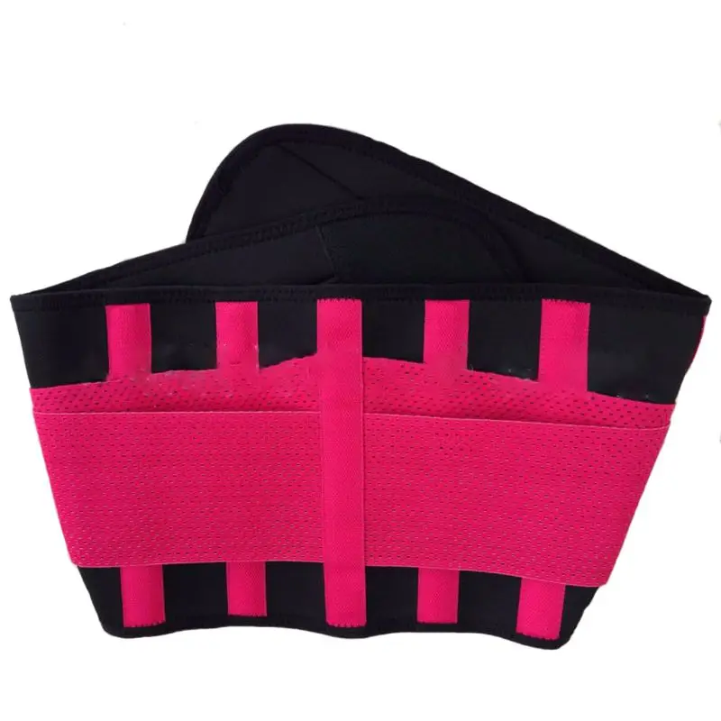 Для женщин корсет с функцией тренажера талии на животе продукты для похудения Body Shaper Спорт Пояс тренировки помощи тренажерный зал дома для каждодневных занятий спортом аксессуар - Цвет: hot  pink
