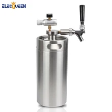 Нержавеющая сталь мини Ворчун Спирс пиво копье с пивной кран с CO2 инжектор для 3.6L пива Growlers