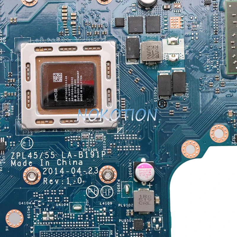 NOKOTION ZPL45 55 LA B191P 773074 601 001 материнская плата для HP Probook 455 G2 ноутбука A8 7100 CPU Полная