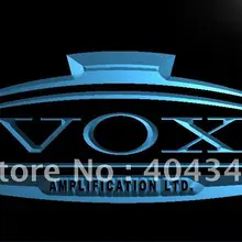 LL180-VOX усилитель гитарный бас-диапазон светодиодный неоновый светильник знак