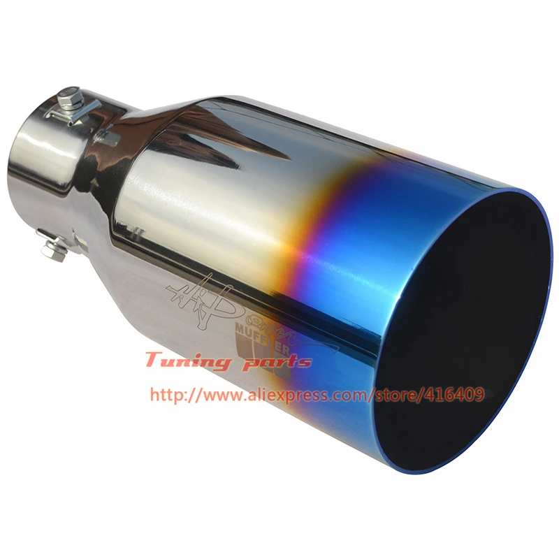 

TY-C012 304 Stainless Steel Exhaust Tip Titanium Exhaust Pipe Inlet 65mm Outlet 102mm End Pipe