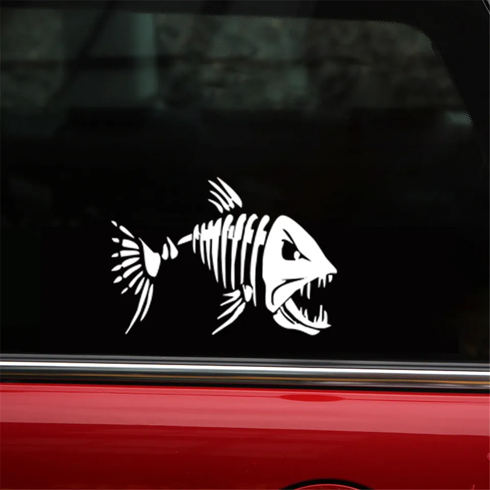 Mad Fish Funny Decal Car Window Decoration Vinyl Stickers Motorcycle Accessories Car-styling Car Body Decal Sticker 17.812.6CM (5)