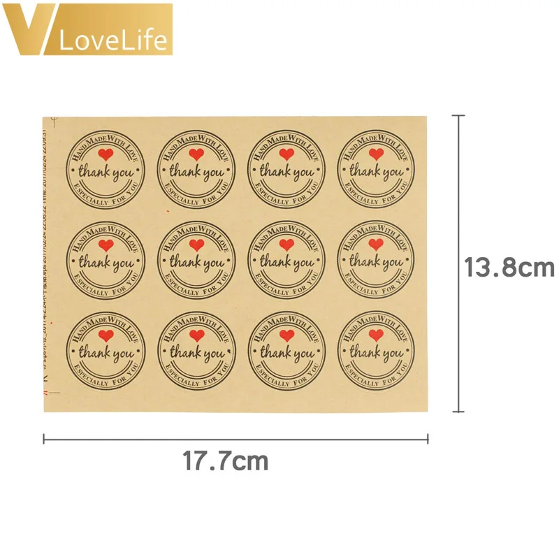 600 шт спасибо красное сердце самоклеящиеся Стикеры художественные этикетки стикер диаметр 1," для Сделай своими руками подарок торт бумажные этикетки для конфет