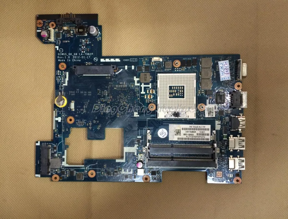 

Laptop Motherboard/mainboard for Lenovo G580 LA-7892P QIWG5_G6_G9 rev 1.0 for intel cpu with integrated graphics card