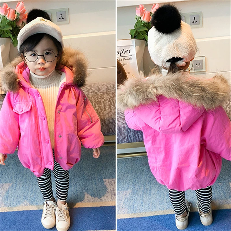  Baby Boys girls Winter Coat New Brand Fashion Plus Thick Velvet Warm Kids Clothes Casual Unisex Hoo