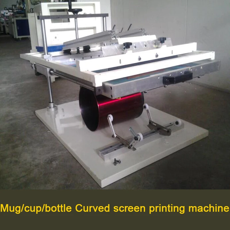 

Hand cylindrical mug/cup screen printing machine hot sales