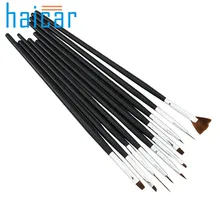 HAICAR 10pcs set Professional Nail Brush Acrylic Nail Tools Set Painting Pen Art Tips g6930