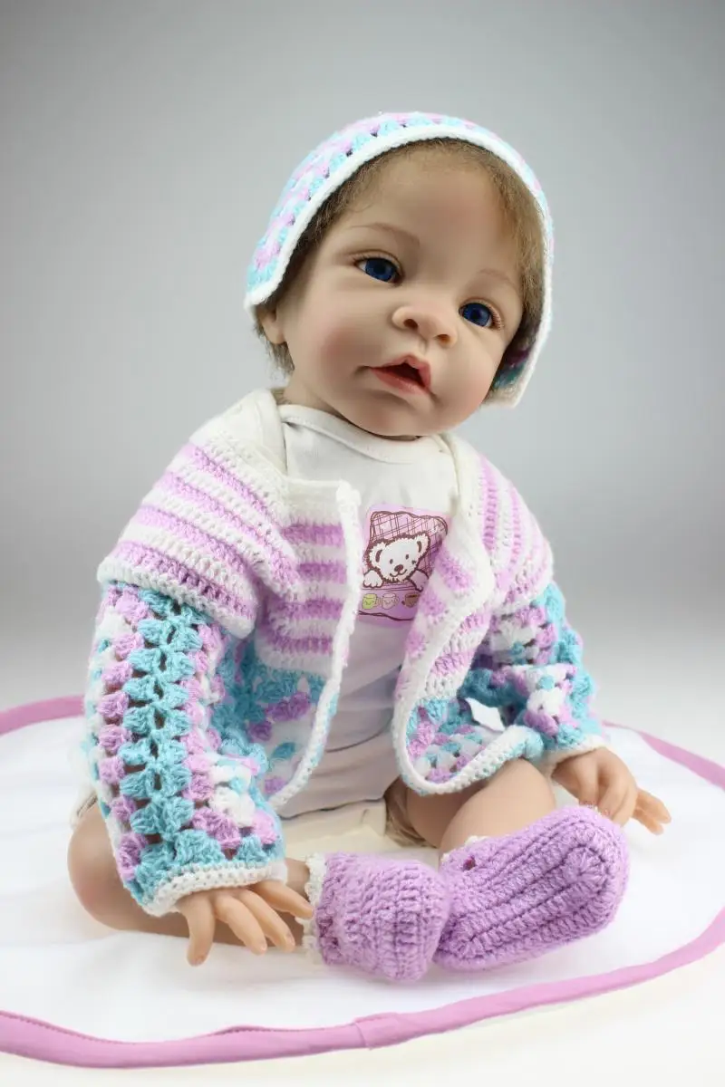 Handmade Newborn baby Doll 55CM soft vinyl realistic