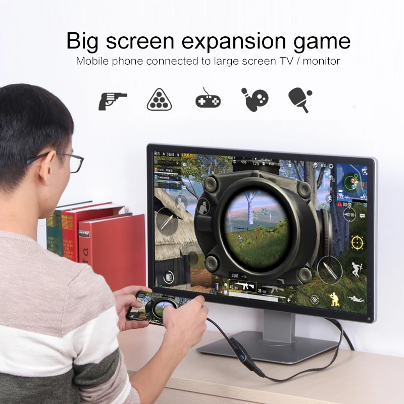 HDTV OTG кабель для USB C на HDMI VGA 3 5 мм адаптер Тип 4K цифро аналоговые аудио и видео ПК