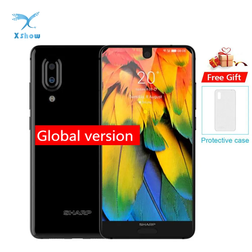 

SHARP AQUOS C10 S2 Global Version 4GB ram 64GB rom Smartphone Snapdragon 630 Octa Core 5.5'' NFC 12MP Dual Camera Mobile Phone