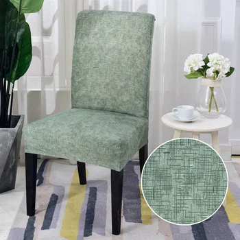 

Chair Cover Stretch Spandex Dining Chair Cover for Wedding Party Elastic Slipcovers Dining Furniture Covers housse de chaise 1PC