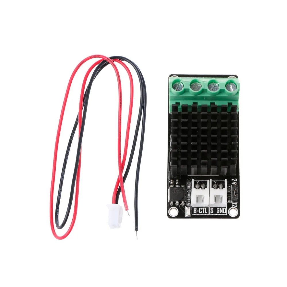 

1 Set Hot Bed Expansion Board Heatbed Power MOS Module With 30cm Motherboard PWM Signal Control Cable For 3D Printer Parts C26